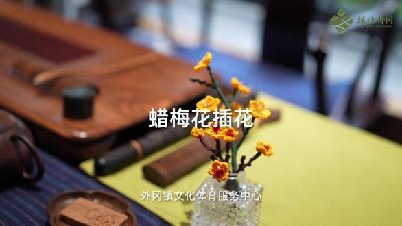 #寻美上海 #寻美嘉定 一起动手来做腊梅花插花吧!(信息来源:外冈镇文化体育服务中心)