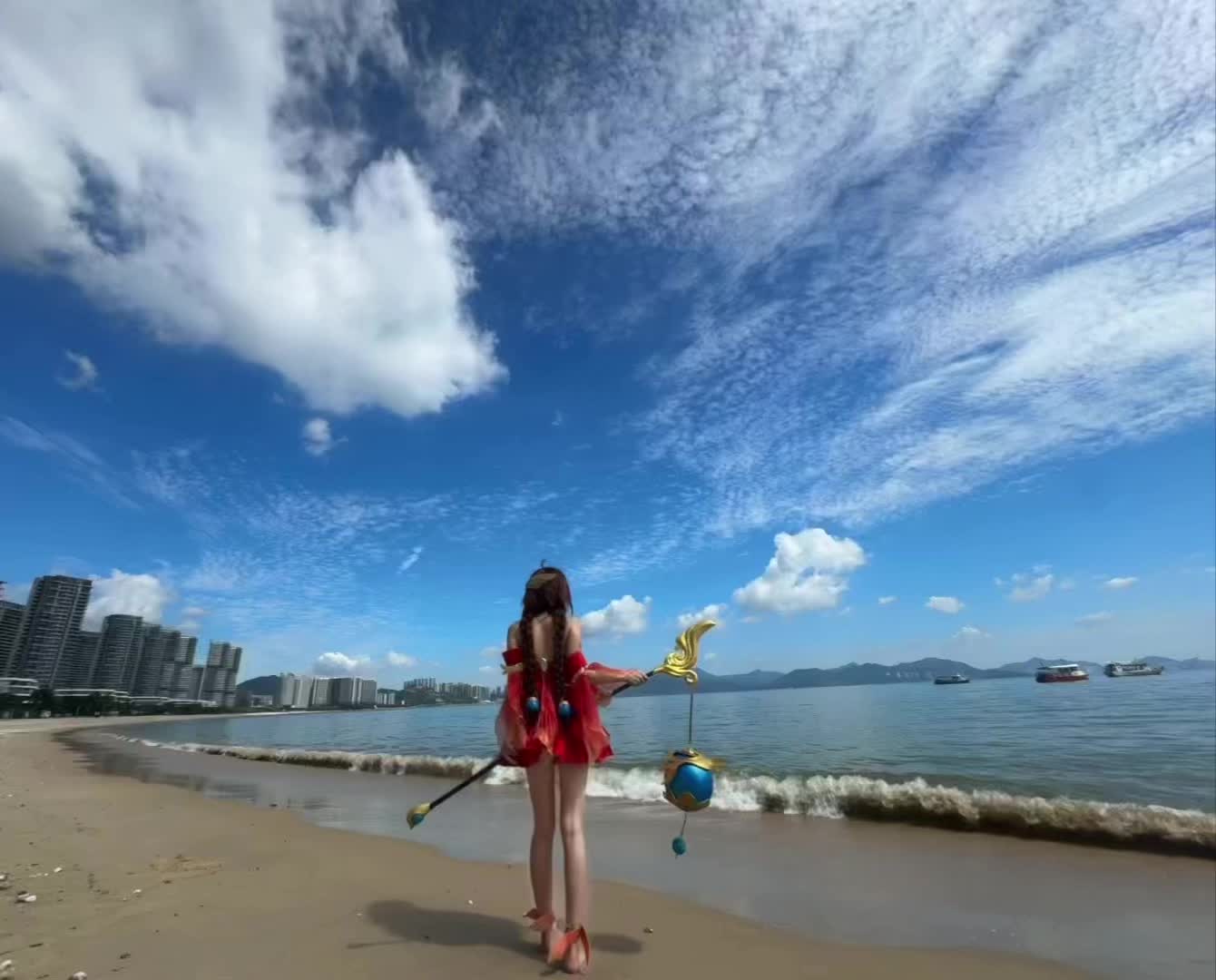 守望着天空大海.和你的回忆 #大乔 #大乔原皮cos