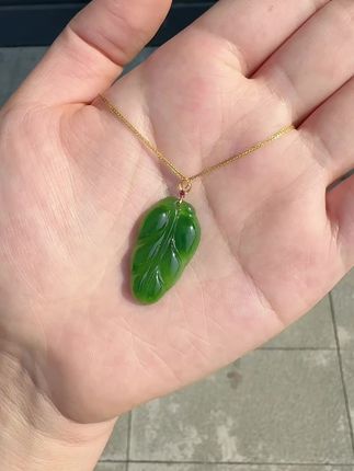 油油润润的金枝玉叶来啦!!追求高品有预算的姐妹冲啊~~~#俄罗斯碧玉 #金扣头18k #性价比超高