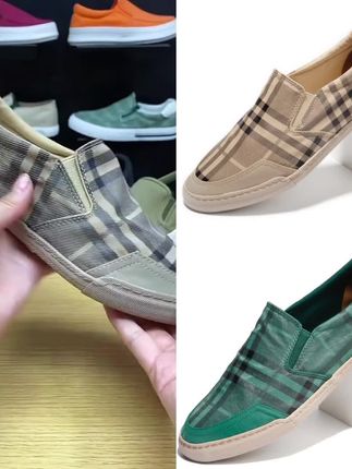 baoda/宝达春夏新款冰丝布男士套脚板鞋老北京格子布男鞋#21113#爆款热卖中 #厂家直发