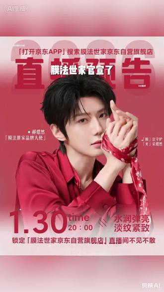 云熠家人们今晚8点和郝熠燃京东魔法世家直播间不见不散。#魔法世家 #强烈推荐 #云熠#郝熠燃