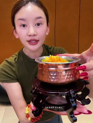 #供水碗 #洁净供水碗 #带木支座 #室内摆件