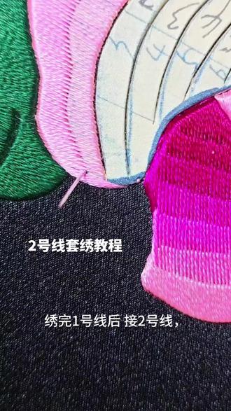 花瓣坡度2号线套绣教程 #刺绣针法教程 #创作者中心 #创作灵感 #新手入门刺绣 #花型刺绣教程 @抖音创作灵感 @抖音小助手 @抖音热门 @抖音非遗计划 @