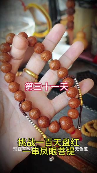 #真实生活分享计划 #凤眼菩提盘玩效果 #108长串搭配 一个文玩人的终极目标,108长串