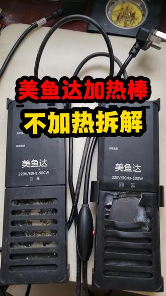 鱼缸加热棒 提醒大家,加热棒如果在水中外壳被烫变形,要注意检查了,有可能是故障了,发热不均匀或者高温#鱼缸加热棒故障码#加热棒不加热#加热棒煮鱼