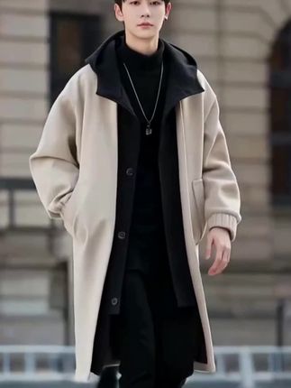 #男生假两件外套