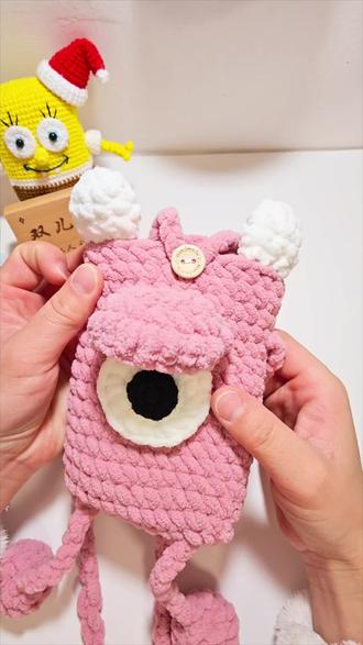 钩针接单爆款!缝合及包带教程~#冰条线 #真实分享计划 #手工编织零基础教学 #手工 #手机包