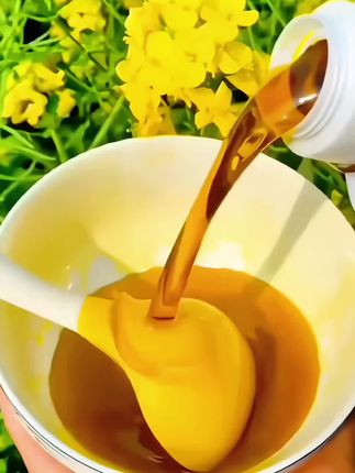 纯正浓香菜籽油8斤乡村小榨食用油#纯正浓香菜籽油