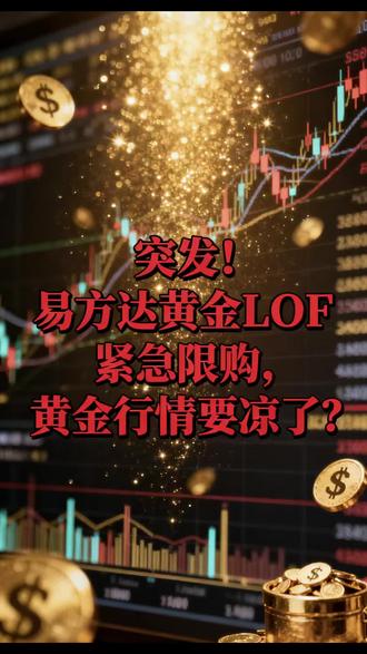 突发!易方达黄金LOF紧急限购,黄金行情要凉了?#易方达黄金LOF #黄金lof #黄金基金 #热点