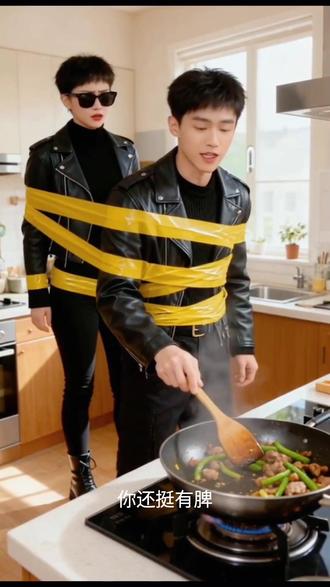 现在娶个老婆难,做饭都得背着怕跑着