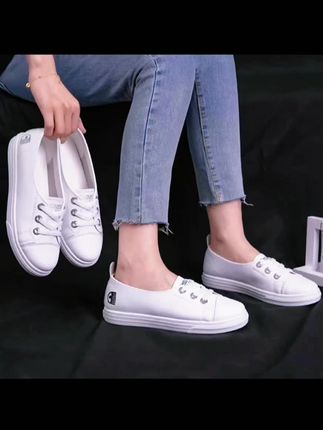 【专柜真皮品质】夏秋季鞋一脚蹬小白鞋休闲板鞋平底鞋百搭鞋子#好鞋推荐 #百搭鞋子 #休闲鞋 #鞋子推荐 #女鞋推荐