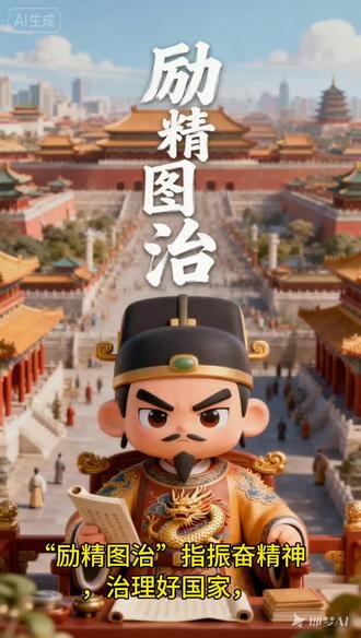 “励精图治”——振奋精神,全力治理国家或事业。不是鸡汤,是强者逆袭的实战信条!
#励精图治 #成语视频 #逆袭思维 #成语文案 #强者法则