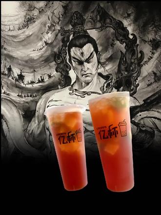 超酷!古风背景下的两杯特色饮品 #简笔画