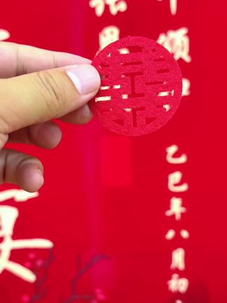 我们订婚啦 自己也能布置的订婚背景哦#备婚攻略 #订婚流程 #订婚宴布置 #订婚宴 #我们订婚啦