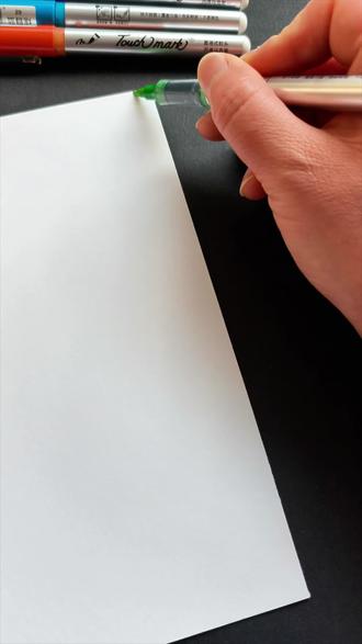 用丙烯马克笔/画清明节手抄报,超简单!#清明节手抄报 #清明节主题画 #丙烯马克笔绘画 #清明节 #丙烯马克笔