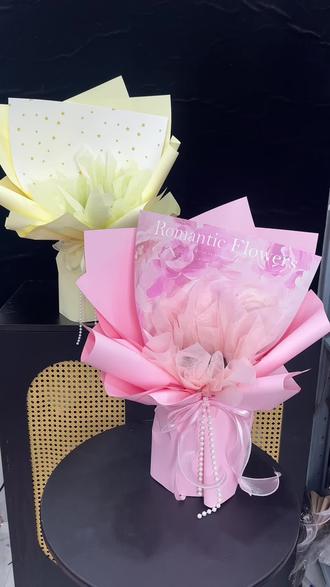 第91集|伙伴们,耐心看完,一定可以学会 #花店日常 #花艺教学 #花束包装教程#情人节花束教程 #花束包装纸折法