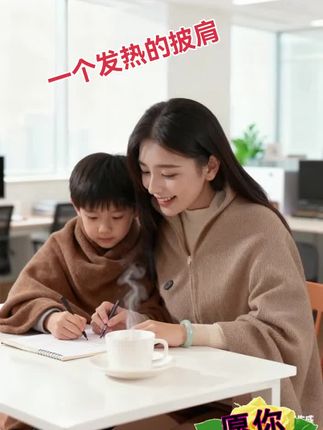 可以发热的披肩,冬天可以外穿,可以盖在身上休息,多种用途!#保暖 #电热披肩毯 #暖身披肩毯 #过冬神器 #秋冬新品