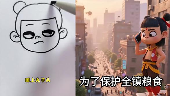 #‘??、、#儿童动画 #哪吒之魔童降世表情包