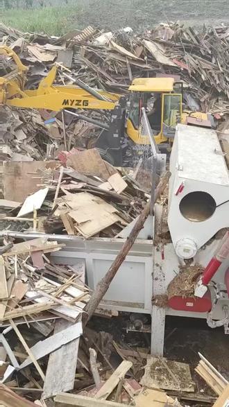 园林绿化处理 废旧木材回收#