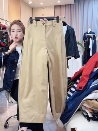 #贝斯裤 #小个子穿搭 #大码女装 #修身显瘦裤子 #休闲裤