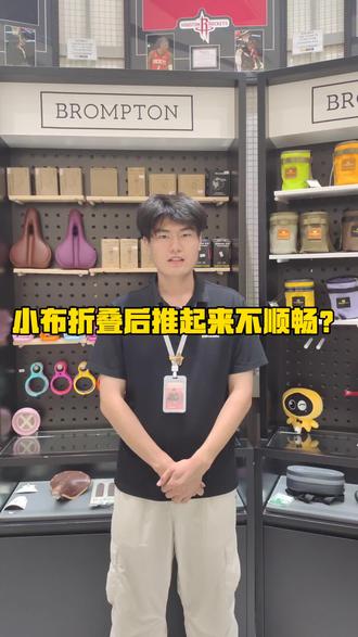 小布折叠后推起来不顺畅 #小布#折叠自行车 #骑行