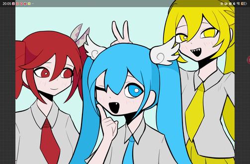 三原色
画得不太好,见谅#初音未来#亚北音留#teto#同人图#绘画过程#树轮蛋糕 #术力口#术圈#ooc致歉