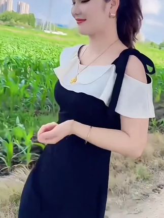 夏日穿搭主打松弛感 2025夏季新款时尚显瘦气质女士网红洋气连衣裙百搭款D21745#服饰种草官 #连衣裙推荐