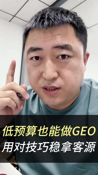 低预算也做GEO,用对方法照样稳拿客源! 分享几个GEO实战总结技巧 #ai #geo #老板 #品牌 #获客