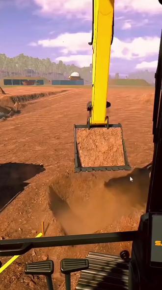 当游戏里的场景照近现实#挖机视角 #丝滑转场