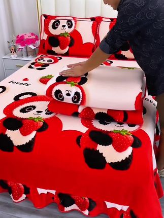 #牛奶绒四件套 #面料柔软舒适 #加厚保暖 #家纺床上用品 #四件套 @创作灵感小助手 @小店随心推 @巨量千川