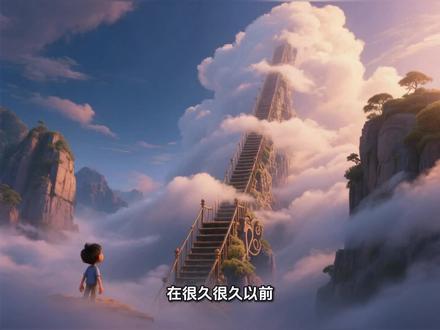 中国古代神话故事之伏羲攀天梯