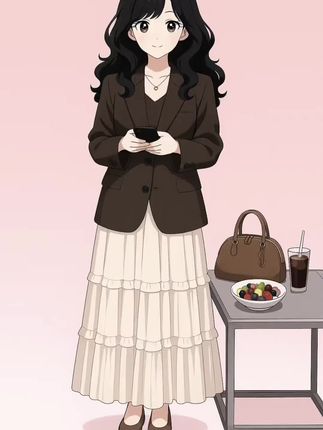 韩系复古廓形设计感撞色毛边西装外套女仙气飘飘半身裙#高级感穿搭 #温柔风穿搭 #美搭尽显女神范 #甜美穿搭 #气质穿搭