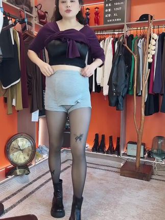 2025秋冬新款晕染开叉皮裙#只做高品质 #显高显瘦显腿长 #有运费险放心下单