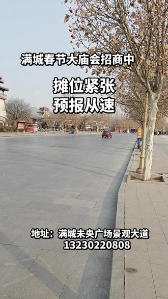 保定满城春节大庙会#全品类招商#美食游乐#服装百货年货