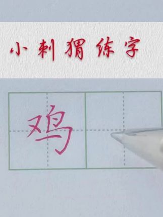 #硬笔书法#规范字书写 鸡字的书写