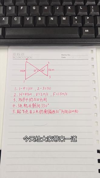 不规则图形还不会,机头朝向还不懂,两分钟,带你理清做题思路#地面站#地面站考试#无人机考试