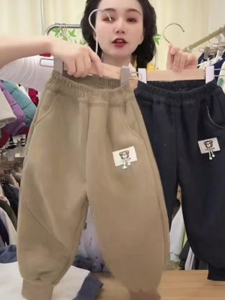 儿童加绒加厚秋冬羊羔绒一条过冬男女童装运动中小童百搭灯芯绒裤#面料柔软亲肤 #童装穿搭 #运动休闲 #潮童穿搭 #透气舒适