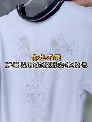衣服发霉别乱洗,像这种潮湿引起的衣服发霉黑点要这样洗才可以,怎么洗掉衣服上的汗渍霉斑