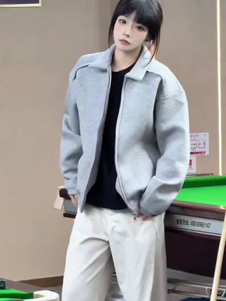 cleanfit毛呢正肩外套男款秋季美式翻领基础款空气层复古行政夹克#夹克外套#ootd穿搭#谁穿谁好看#高级感穿搭#保暖又好看