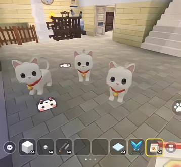 小猫呆呆的 像你՞˶・֊・˶՞ #迷你世界#可爱#猫咪