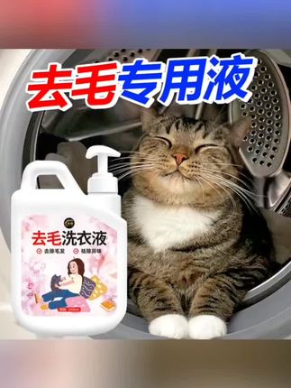去猫毛洗衣液猫咪狗狗去毛除毛液除异味清洁衣物化猫毛洗衣清洁剂#好物推荐🔥 #每天好物分享 #视频同款在商品橱窗