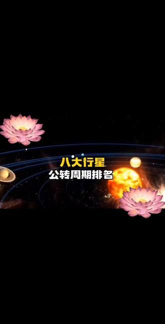 太阳系八大行星公转周期速比!😎😎😎