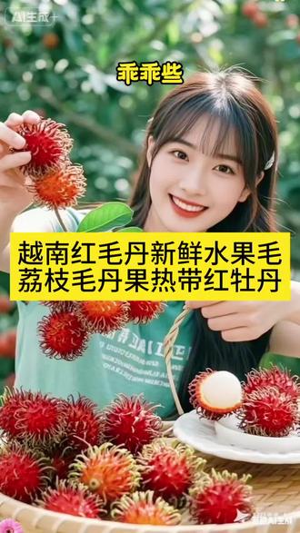 S1【顺丰京东】越南红毛丹新鲜水果毛荔枝毛丹果热带红牡丹当季整箱#特色农产品 #一般人不告诉他 #快来围观 #开运第一杯 #营养丰富 @DOαu十小助手 @抖加🔥上热门🔥dou+🔥热点宝