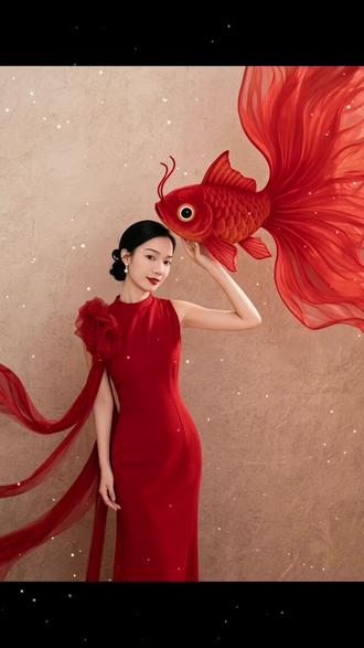 #AI锦鲤时尚写真 #抖音ai创作