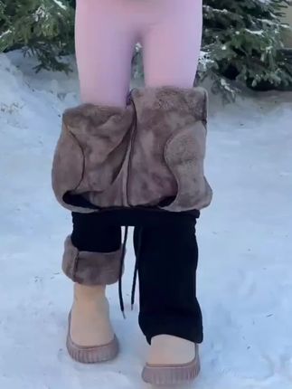 #加绒加厚糯米裤