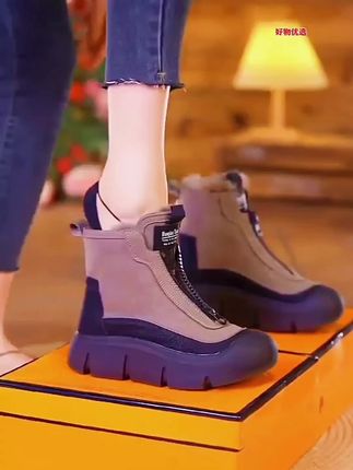 加绒加厚雪地靴#时尚美鞋