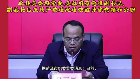 单县原常务副县长被双开