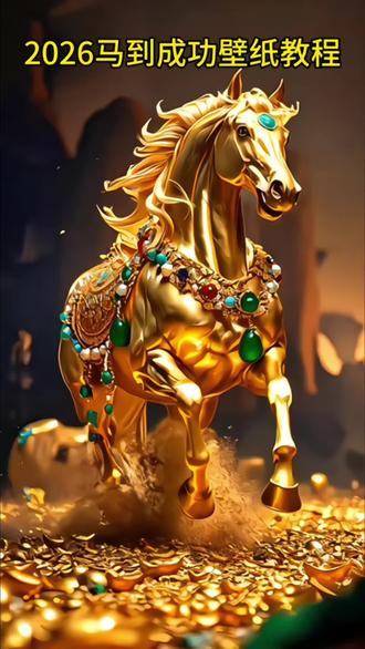 #剪映 2026马到成功壁纸教程来啦#锁屏壁纸 #教程 #动态壁纸 #发财