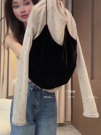 #早秋新款#时尚两件套#韩系穿搭#温柔风#不挑年龄不挑身材