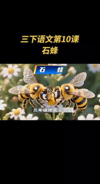 三年级下册语文第三单元第10课《石蜂》课文朗读#有趣的知识又增长了 #每天学习一点点 #三年级下册语文 #好好学习天天向上 #关注我持续更新 视频内容来自网络